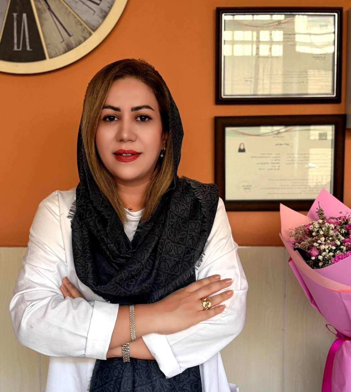Physiotherapist Zeinab Aghaei